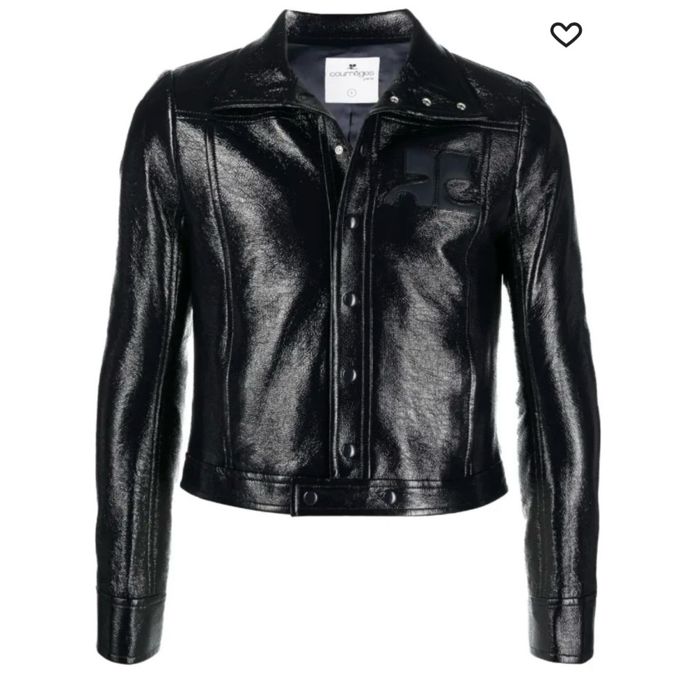 Courreges vinyl Black Jacket (runs small)